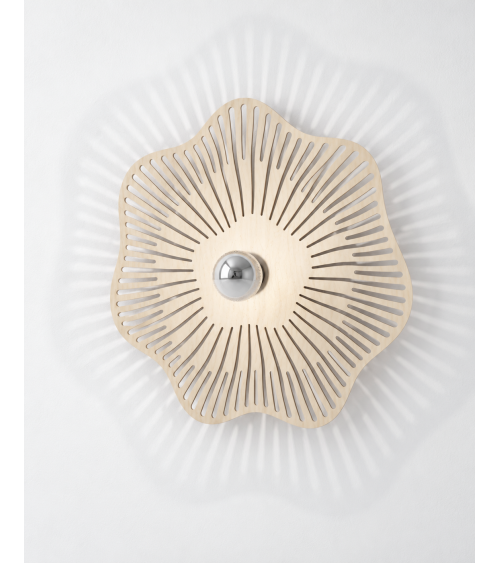 Folia – applique murale en bois naturel