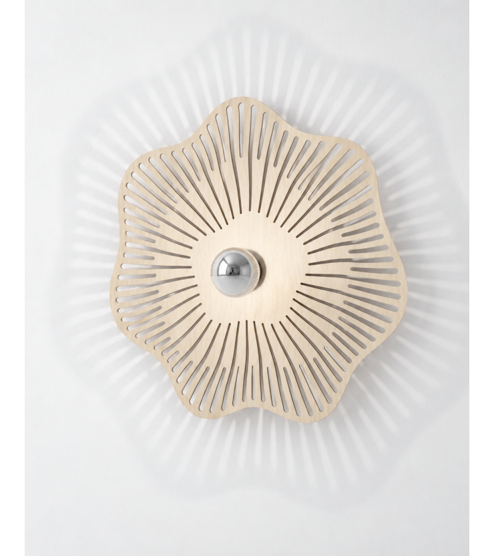 Folia – applique murale en bois naturel
