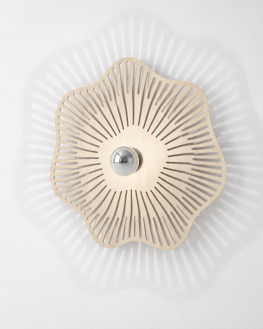 Folia – applique murale en bois naturel