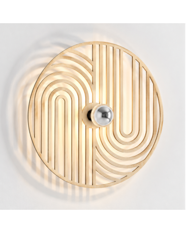 Duo – applique murale en bois naturel