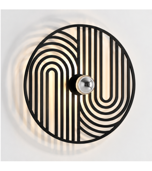Duo – applique murale noire