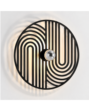 Duo – applique murale noire