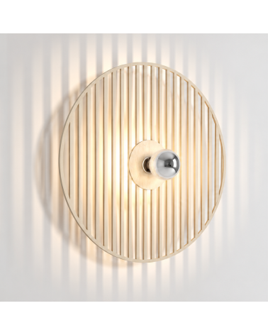 Rive – applique murale en bois naturel