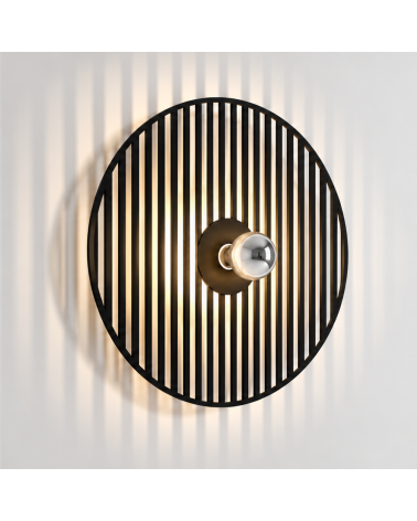 Rive – applique murale noire