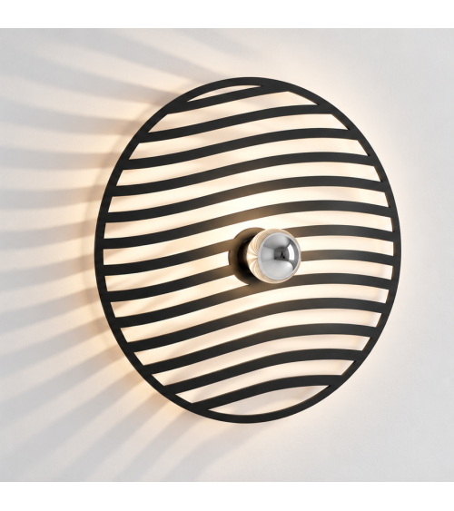 Flux – applique murale noire