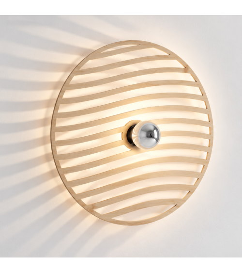 Flux – applique murale en bois naturel