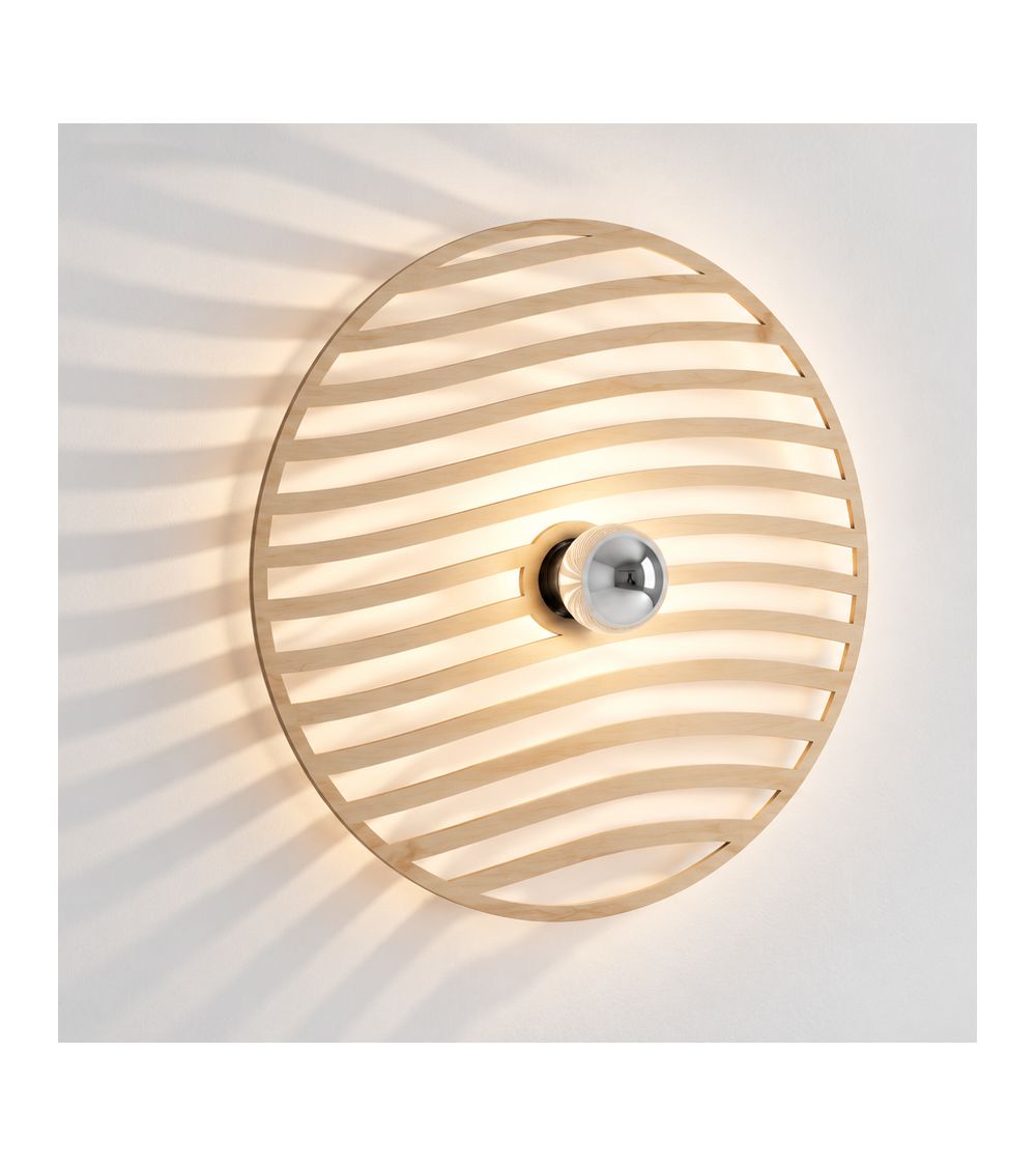 Flux – applique murale en bois naturel