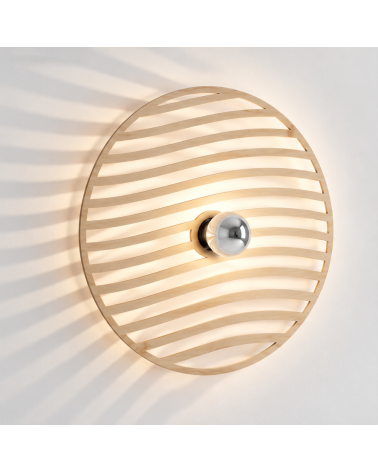 Flux – applique murale en bois naturel