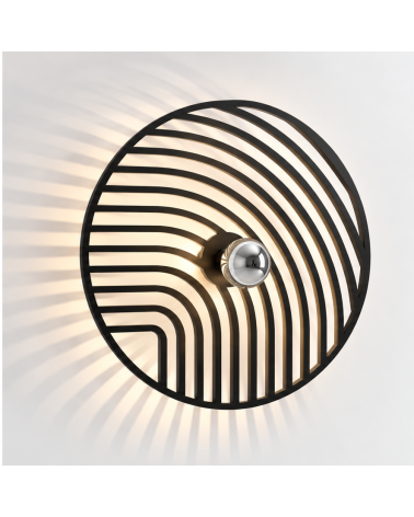 Virage – applique murale noire